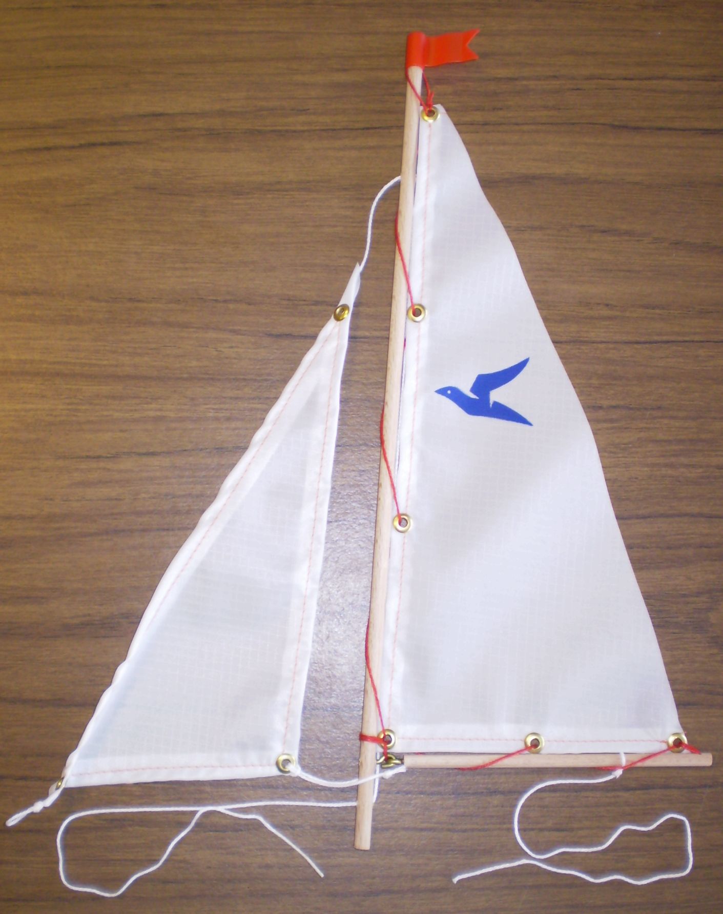Ersatzsegel mit Mast