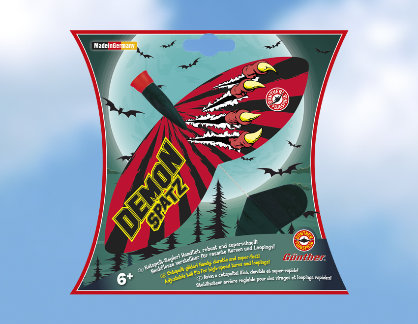 1444 Demon Spatz Verpackung