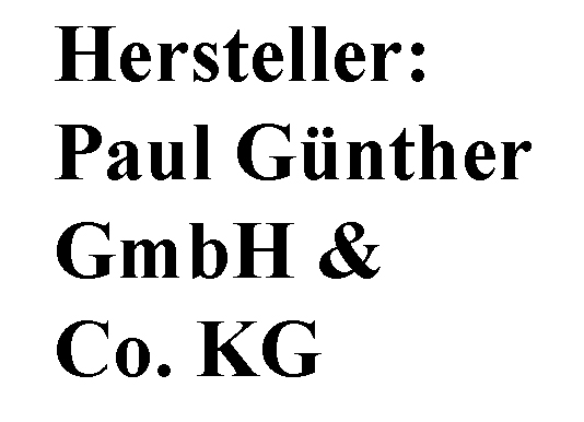 Hersteller: Paul Günther GmbH & Co. KG