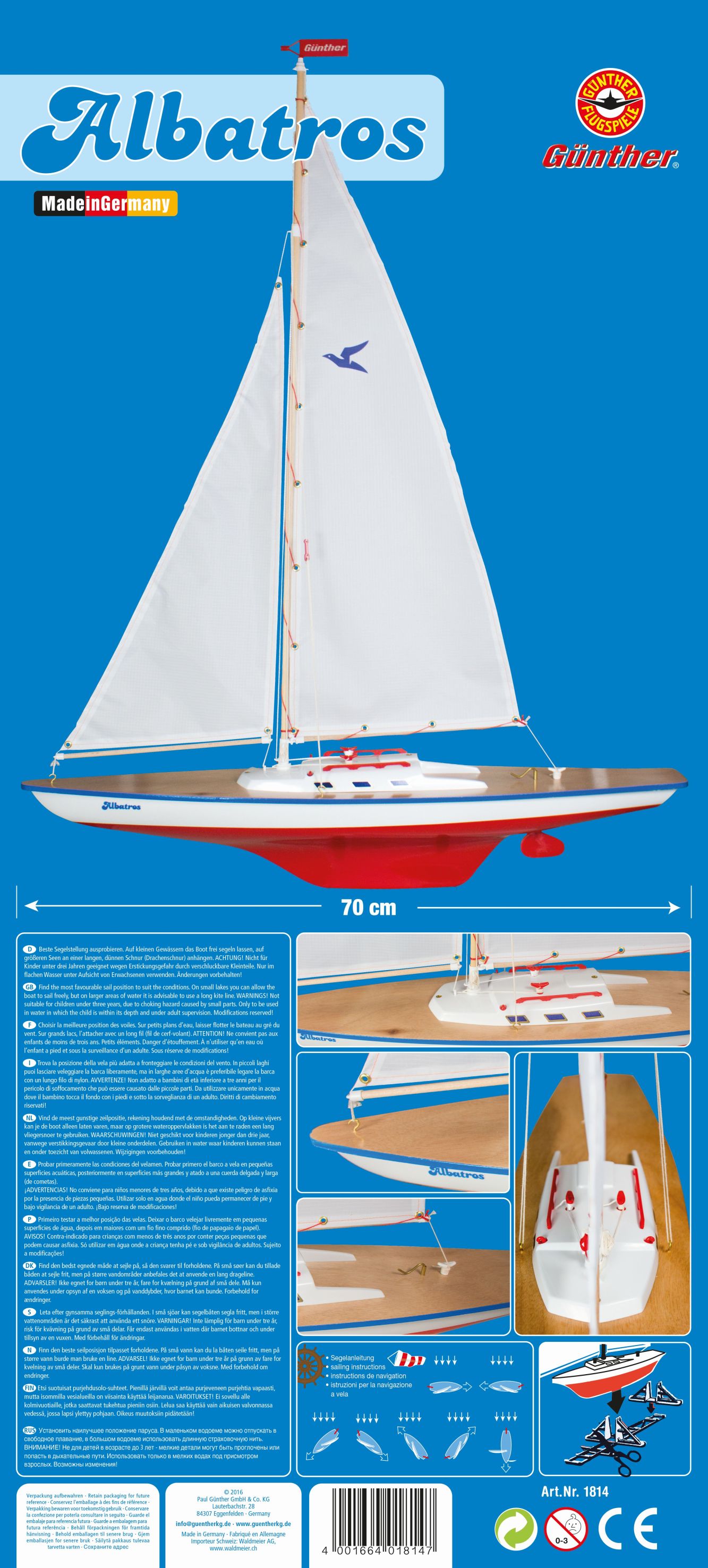 1814 Segelboot Albatros Anleitung