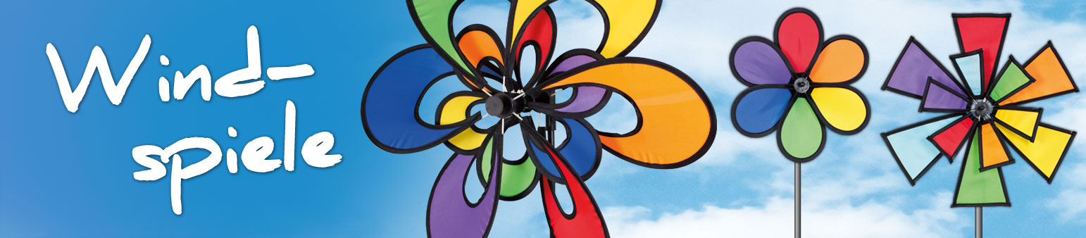 Farbenfrohes Windspiel Twin Wheel ca 28 x 70 cm groß Paul Günther 1304 als 